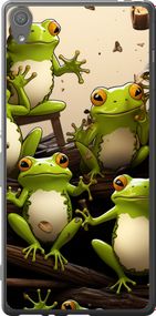 Чехол на Sony Xperia XA F3112 Жабки "5656u-399-17620"