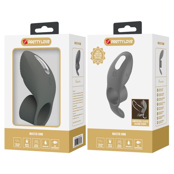 Ерекційне кільце - Pretty Love Master Ring Cock Ring Black | Зображення 9