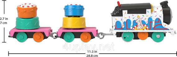 Моторизированный паровозик Thomas & Friends Томас с праздничным тортом | Зображення 2