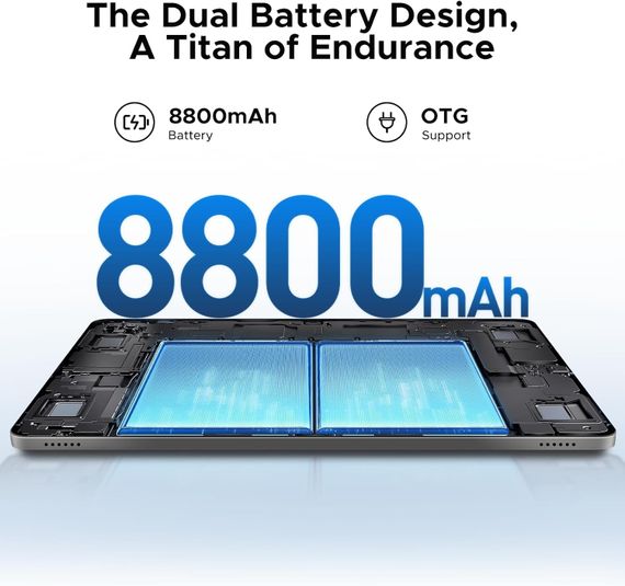 Планшет Doogee T36 12"90Hz FHD+ /8GB/256GB/ T620 /8800mAh/ 13+8Мп / LTE / Blue | Зображення 3
