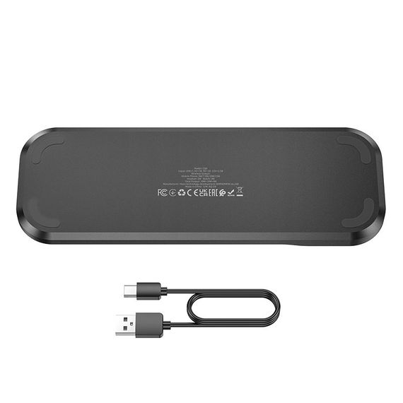 БЗП Hoco CQ6 Power 3-in-1 wireless fast charger (for Samsung Watch) Black | Зображення 3