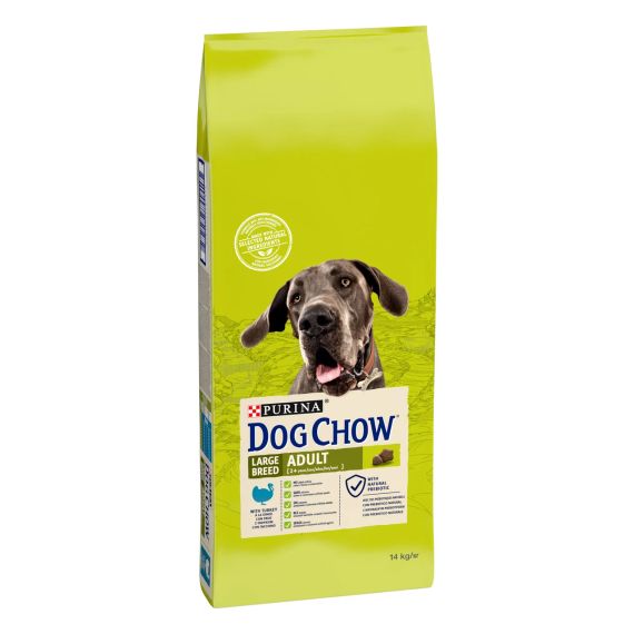 Сухой корм Dog Chow для взрослых собак больших пород от 2 до 9 лет, с индейкой 14кг | Зображення 1
