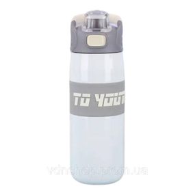 Термос спортивний з мундштуком 680 мл білий HP-14-54W