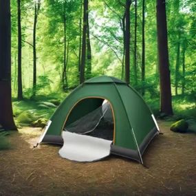 Намет 2-х місний автоматичний одношаровий з клапаном Зелений