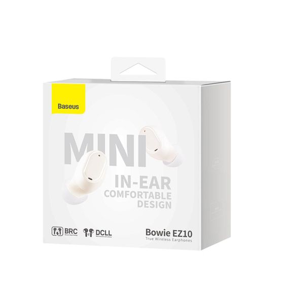 Беспроводные наушники Baseus Bowie EZ10 True Wireless Earphones White | Зображення 1