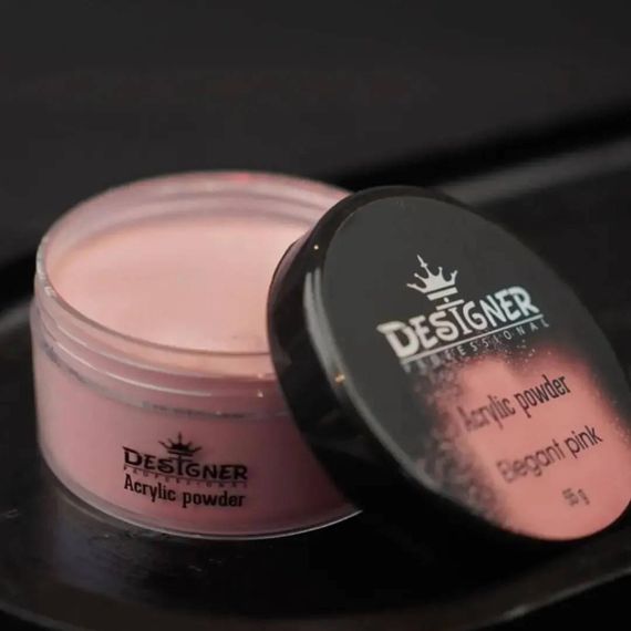 Акрилова пудра Designer Elegant Pink 28гр | Зображення 1