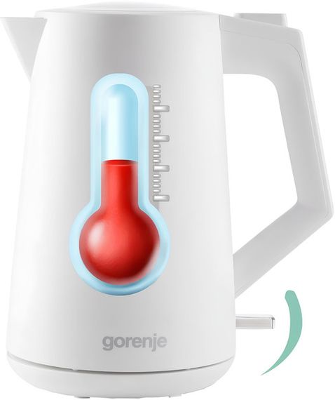 Електрочайник Gorenje K17OPW 1.7 л білий | Зображення 2