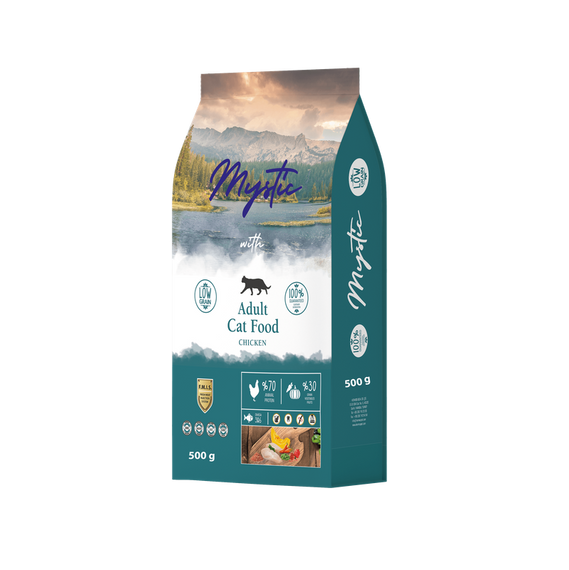 Сухий Корм Mystic Беззерновий для дорослих котів з Куркою 500 г