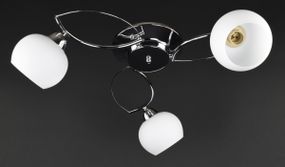 Люстра стельова на 3 лампочки 27403 Хром 18х55х55 см.