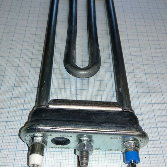 Тэн для стиральной машины 1900w,L-185 с отверстием под термостат,с бортом.Thermowatt(Италия) | Зображення 3