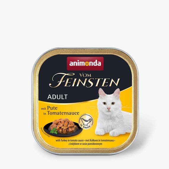 Корм Animonda Vom Feinsten Adult with Turkey in Tomato вологий з індичкою та томатами для дорослих котів 100 гр