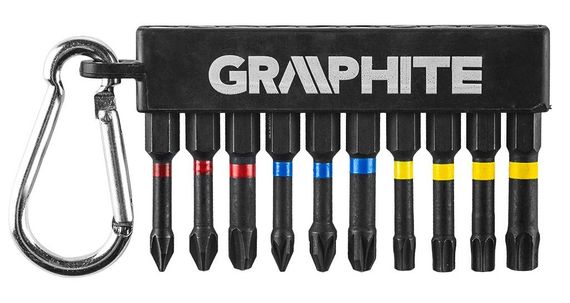 Биты  ударные GRAPHITE, набор 10 шт. (56H562)
