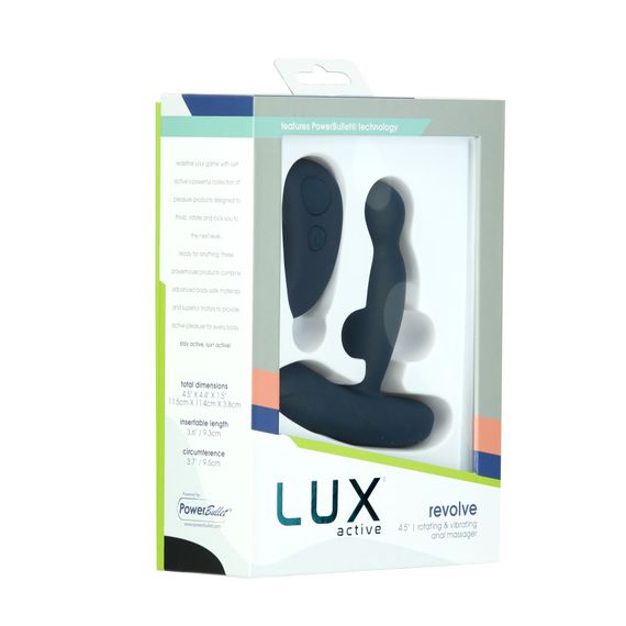 Масажер простати з ротацією та вібрацією Lux Active Revolve, пульт ДК | Зображення 7
