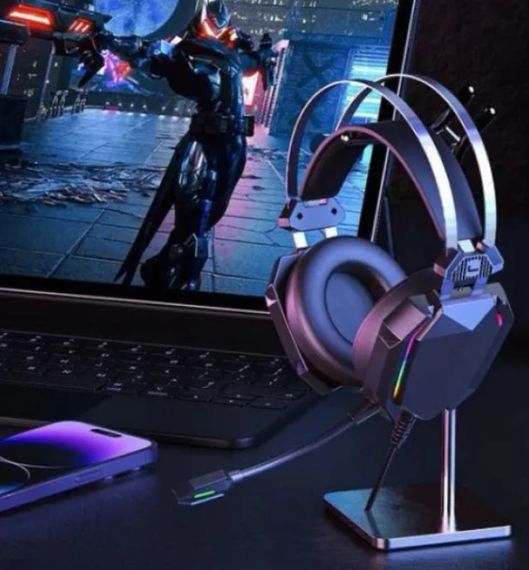 Ігрові навушники гарнітура XO GE-07 Black AUX USB провідні повнорозмірні для ПК та ноутбука з мікрофоном | Зображення 5