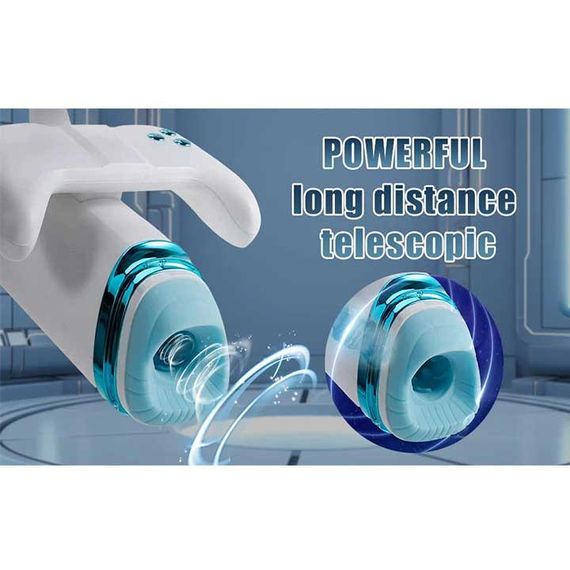 Автоматический мастурбатор Warrior M-100 PRO с поступательными движениями, вибрацией, подогревом и держателем для телефона | Зображення 3