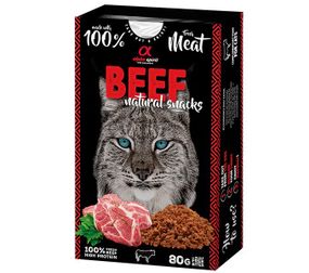 Ласощі для котів з яловичиною Alpha Spirit Cat Natural Snack Beef, 80 гр