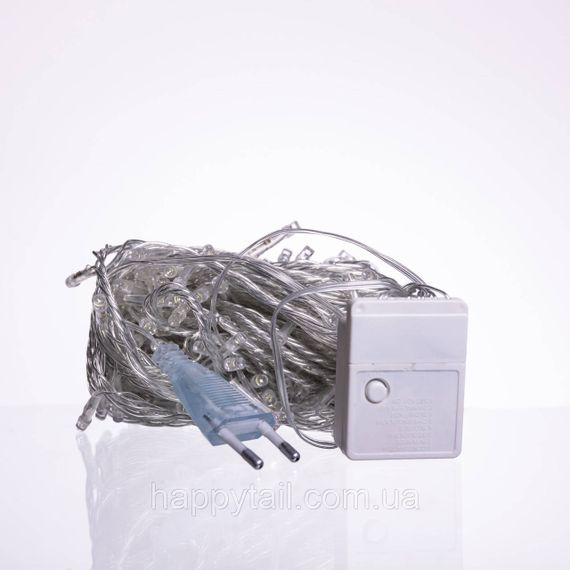 Новогодняя гирлянда комнатная нить 10 м 120 LED белый провод Белый W120LED10MWW | Зображення 5