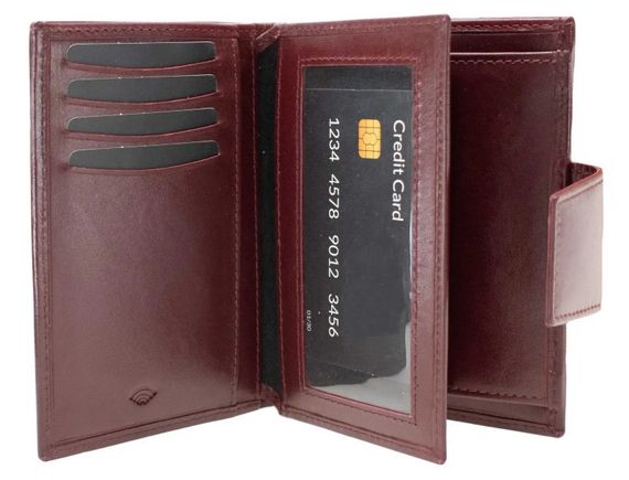 Гаманець жіночий шкіряний Semi Line RFID Dark Red (P8261-2) (DAS303148) | Зображення 3