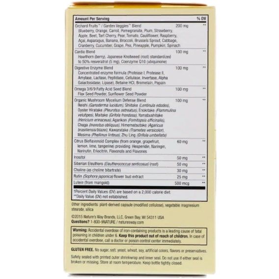 Вітамінно-мінеральний комплекс Nature's Way Alive! Max6 Daily Multi-Vitamin 90 Veg Caps NWY-15090 | Зображення 2