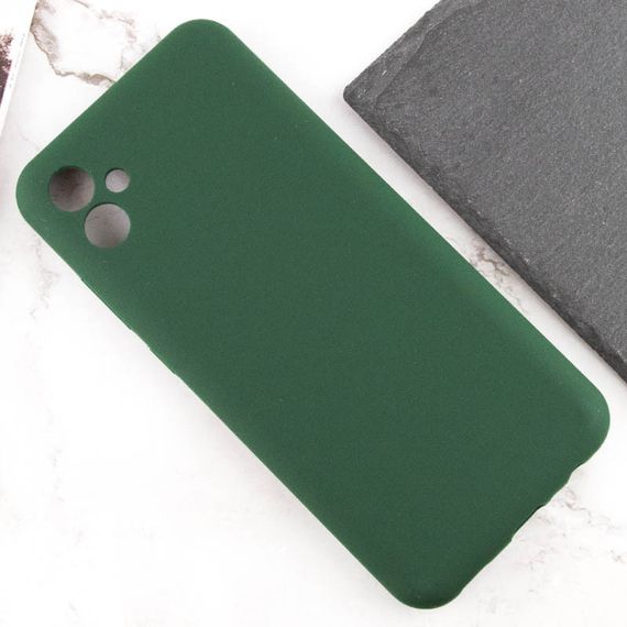 Чохол Silicone Cover Lakshmi Full Camera (AA) для Samsung Galaxy A06 Зелений / Dark green | Зображення 4