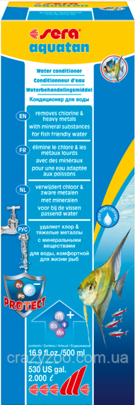 Засіб для підготовки води Sera Aquatan на 2000 л 500 мл 030601 | Зображення 1