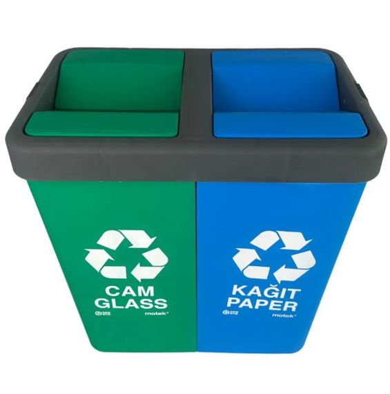 Контейнер для сортування сміття Motek 40+40 л (CK-415) | Зображення 4