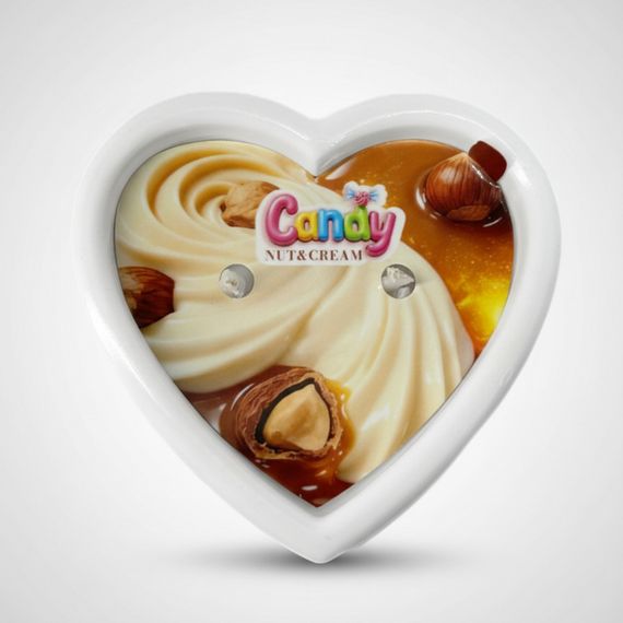 Массажная свеча с ароматом орехового крема Candy Nut Cream в форме сердца, 70 мл sexstyle | Зображення 7