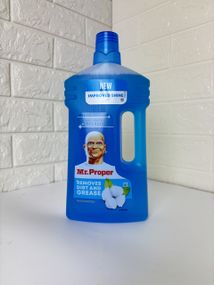 MR PROPER Жидкое моющее средство для уборки полов и стен Цветки Хлопка 1л