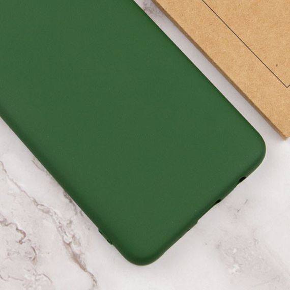 Чохол Silicone Cover Lakshmi Full Camera (A) для Samsung Galaxy A04e Full camera, Зеленый / Dark green | Зображення 3