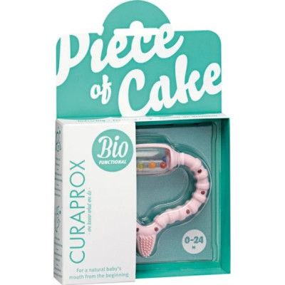 Прорезыватель Curaprox стимулятор для прорезывания временных зубов, розовый (Curababy girl) | Зображення 2