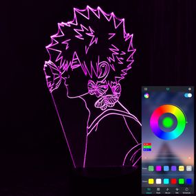 Акриловый светильник-ночник управление с телефона Изуку Мидория 3 tty-n001632