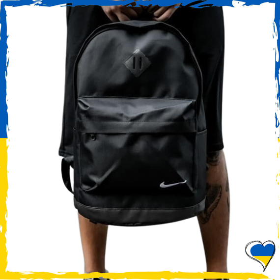 Рюкзак Nike. Дно экокожа. Рюкзак Найк черный. Унисекс рюкзак, вместительный