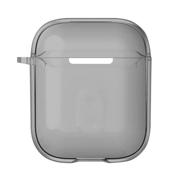 Футляр TPU Colorful для навушників Airpods 1/2 Black | Зображення 1