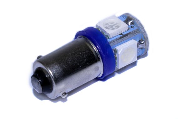 Светодиодная лампа AllLight T 8.5  5 диодов 5050 BA9S 12V BLUE | Зображення 1