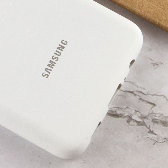 Чохол Silicone Cover Full Protective (AA) для Samsung Galaxy A02 Білий / White | Зображення 4