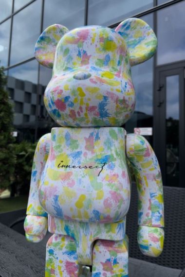 Фигурка  Bearbrick Innersect Multi Color дизайнерська статуетка ведмідь Беарбрік 70 см mb046 різнокольоровий | Зображення 2