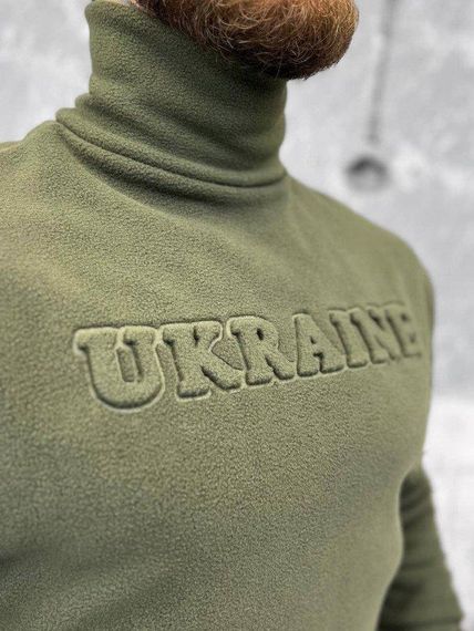 Гольф Ukraine олива флисовый ВТ6386 | Зображення 2