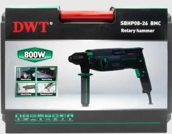 Перфоратор DWT SBHP08-26 BMC 800 Вт 2.8 Дж з кейсом