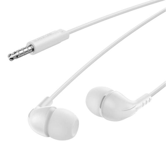 Навушники BOROFONE BM83 Craft universal earphones with mic White | Зображення 1