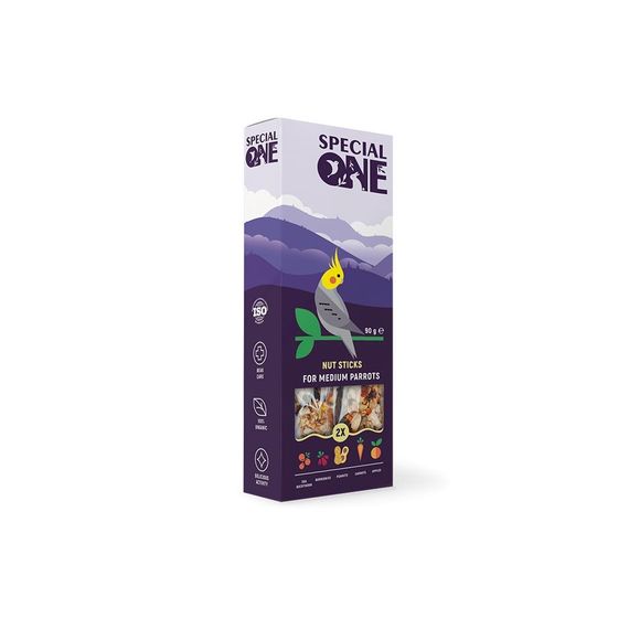 Ласощі Special One Горіхові палички для середніх папуг 90 г