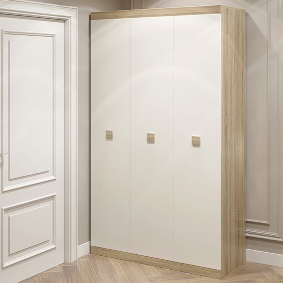 Шафа 3-х дверна Еверест Соната-1200 дуб сонома/білий (EVR-2293) | Зображення 2