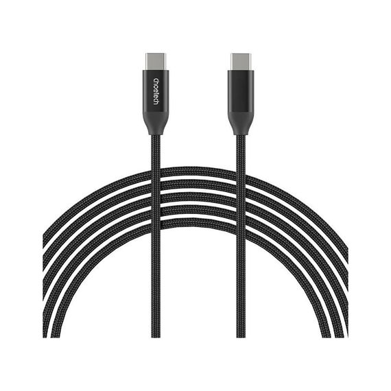 Дата кабель USB-С to USB-С 2.0m 240W USB2.0 Choetech (XCC-1036-BK) | Зображення 1
