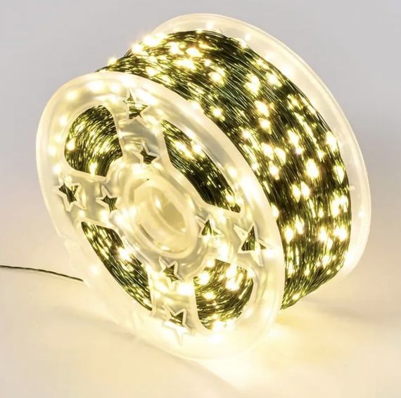 Гірлянда Роса нитка 500 LED, довжина 50 м з пультом, зелений, теплий XPRO (47724-717_377) | Зображення 2