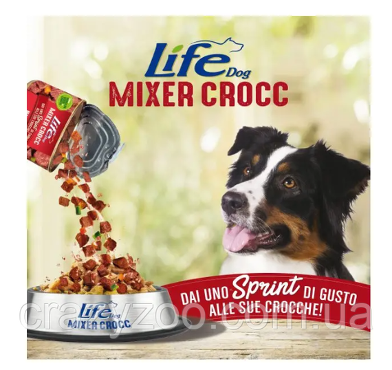 Вологий корм для собак LifeDog Mixer Crocc Petto di Pollo куряча грудка 150 г 423992 | Зображення 1