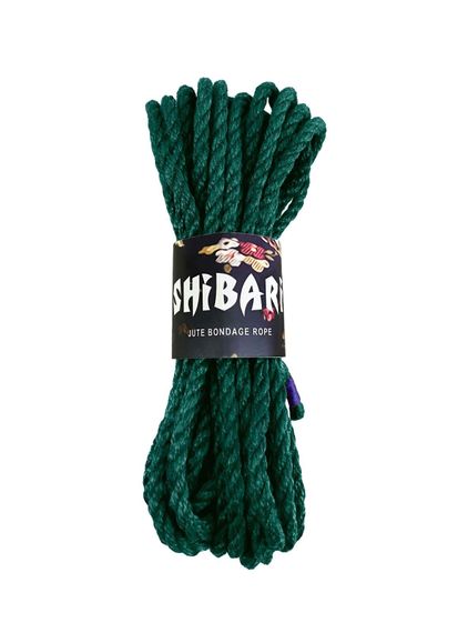 Джутова мотузка для шибарі Feral Feelings Shibari Rope, 8 м зелена