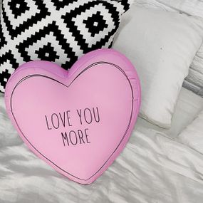 Подушка сердце 3D Love you more 40х40х7,5 см (3DPS_21L001)