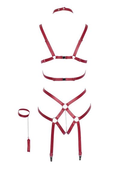 Портупея та наручники Bad Kitty Bondage Body L/XL | Зображення 5