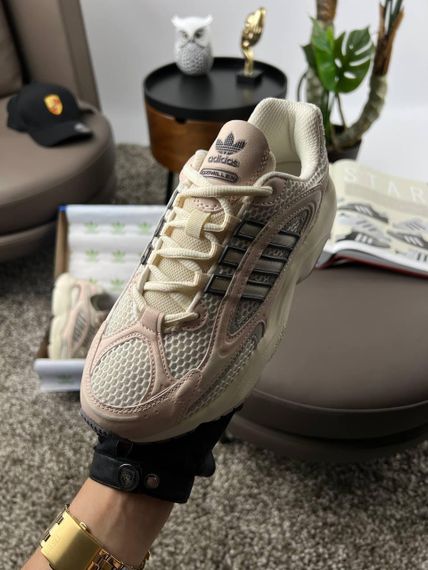 Кроссовки Ozmillen White Pink Beige (кожа , текстиль) весна / лето / осень 38 24 | Зображення 4