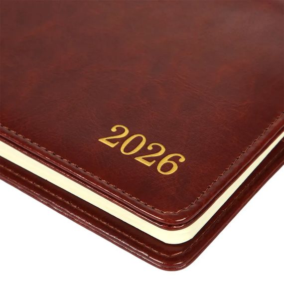 Планінг настільний датований 2026 Leo Planner City 252677 128 листів коричневий | Зображення 1