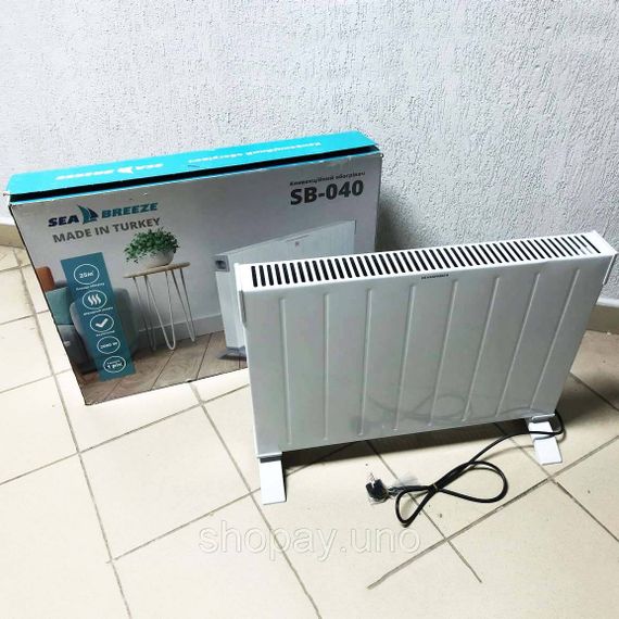Обігрівач для офісу SeaBreeze, Компактний обігрівач конвектор, Конвектор 2кв для гаража PF-90 | Зображення 1